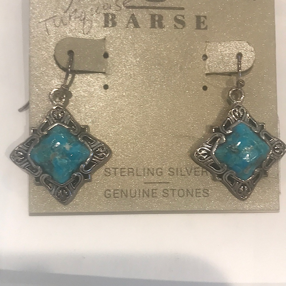 Barse Sterling Silver and Turquoise Earrings